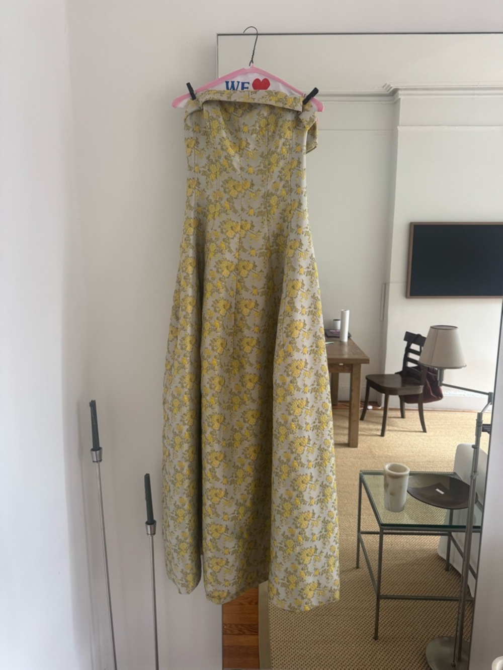 Simkhai Octavia Floral Jacquard Strapless Gown - Picture 5 of 6